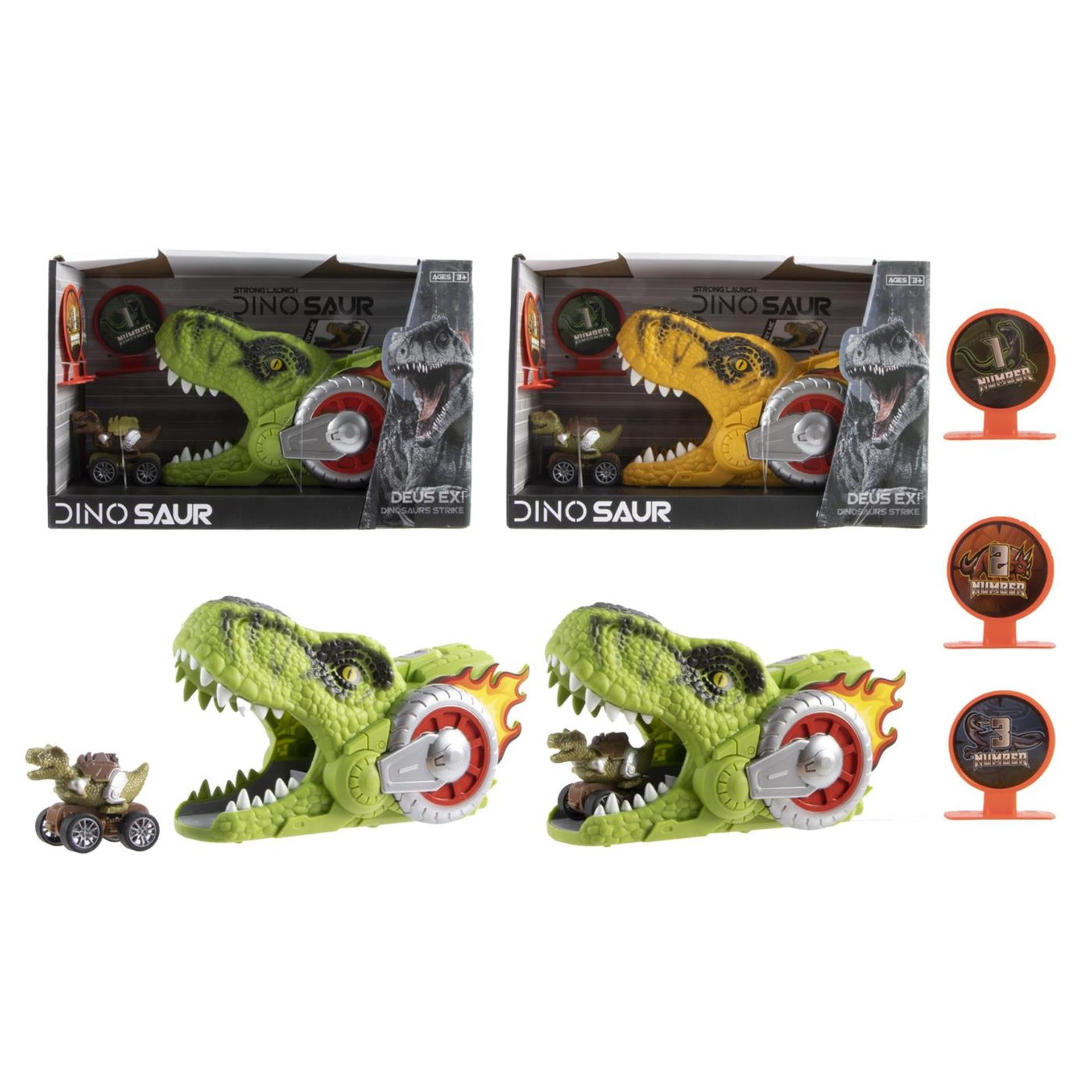 Dino-Schießset 5-teilig 18,5 cm