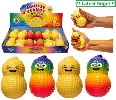 Jono Toys quetschen Erdnuss-PU langsam aufgehen