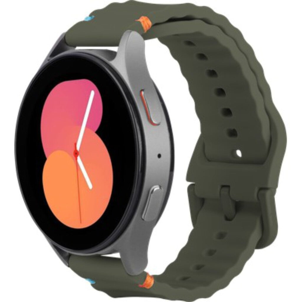 Justincase Activeflex-Armband für Samsung Galaxy Watch 20 mm Khaki