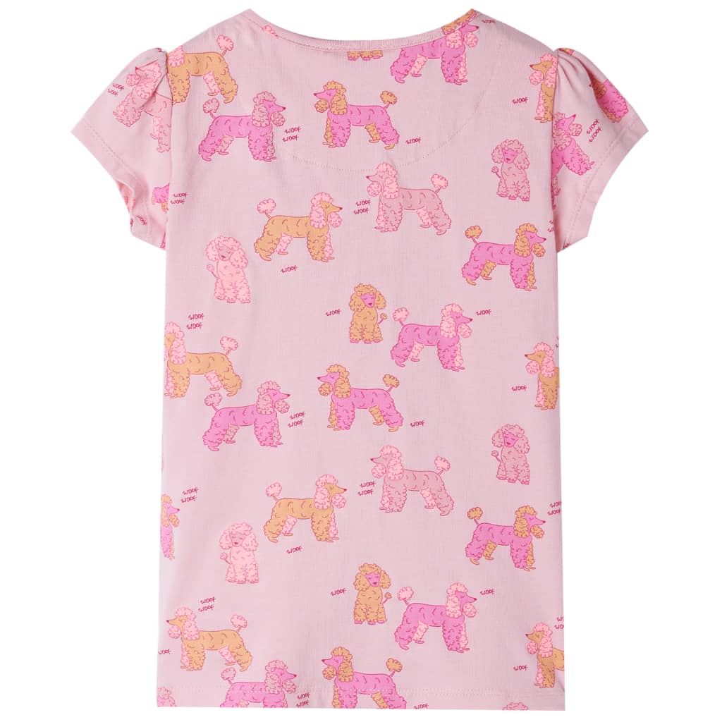 Vidaxl Kinderpyjama mit kurzen Ärmeln 116 hellrosa