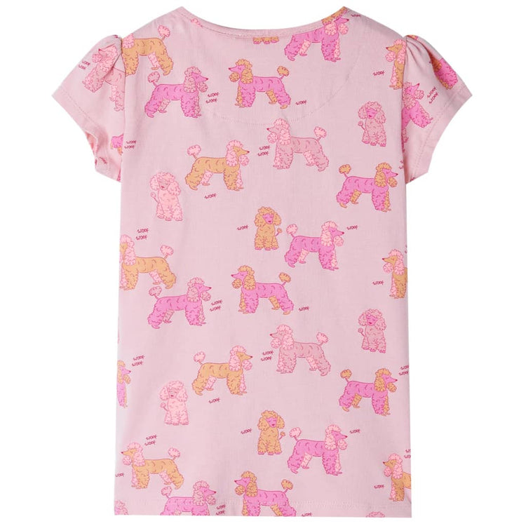 Vidaxl Kinderpyjama mit kurzen Ärmeln 140 hellrosa