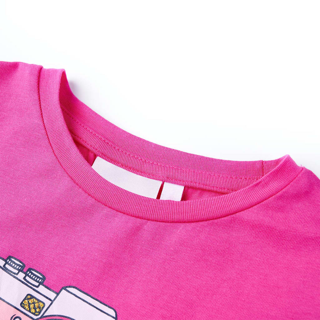 Vidaxl Kinderhemd 140 Dunkelrosa