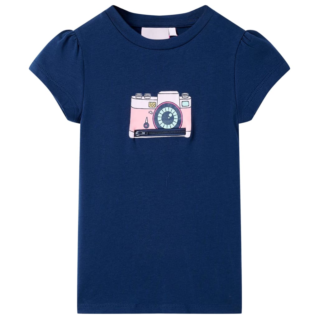 Vidaxl Kinderhemd 116 Marineblau