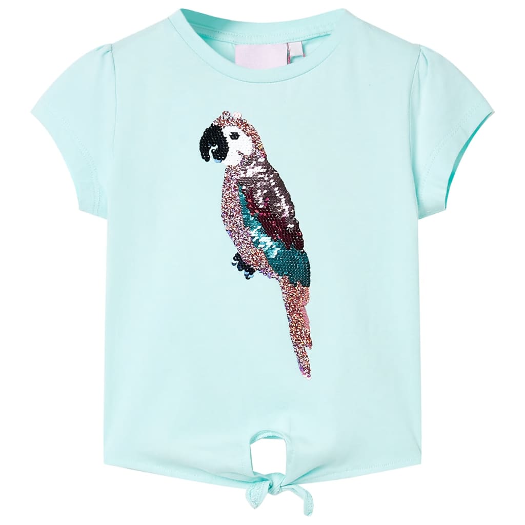 Vidaxl Kinderhemd 92 helles Meerblau