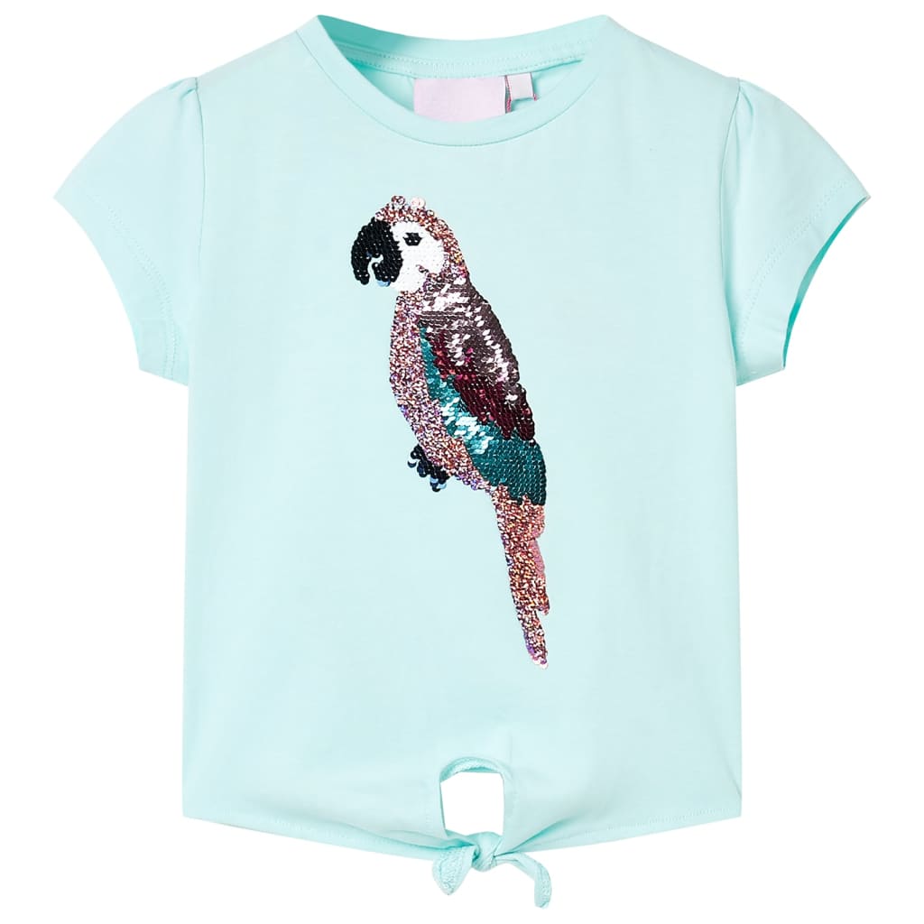 Vidaxl Kinderhemd 104 helles Meerblau