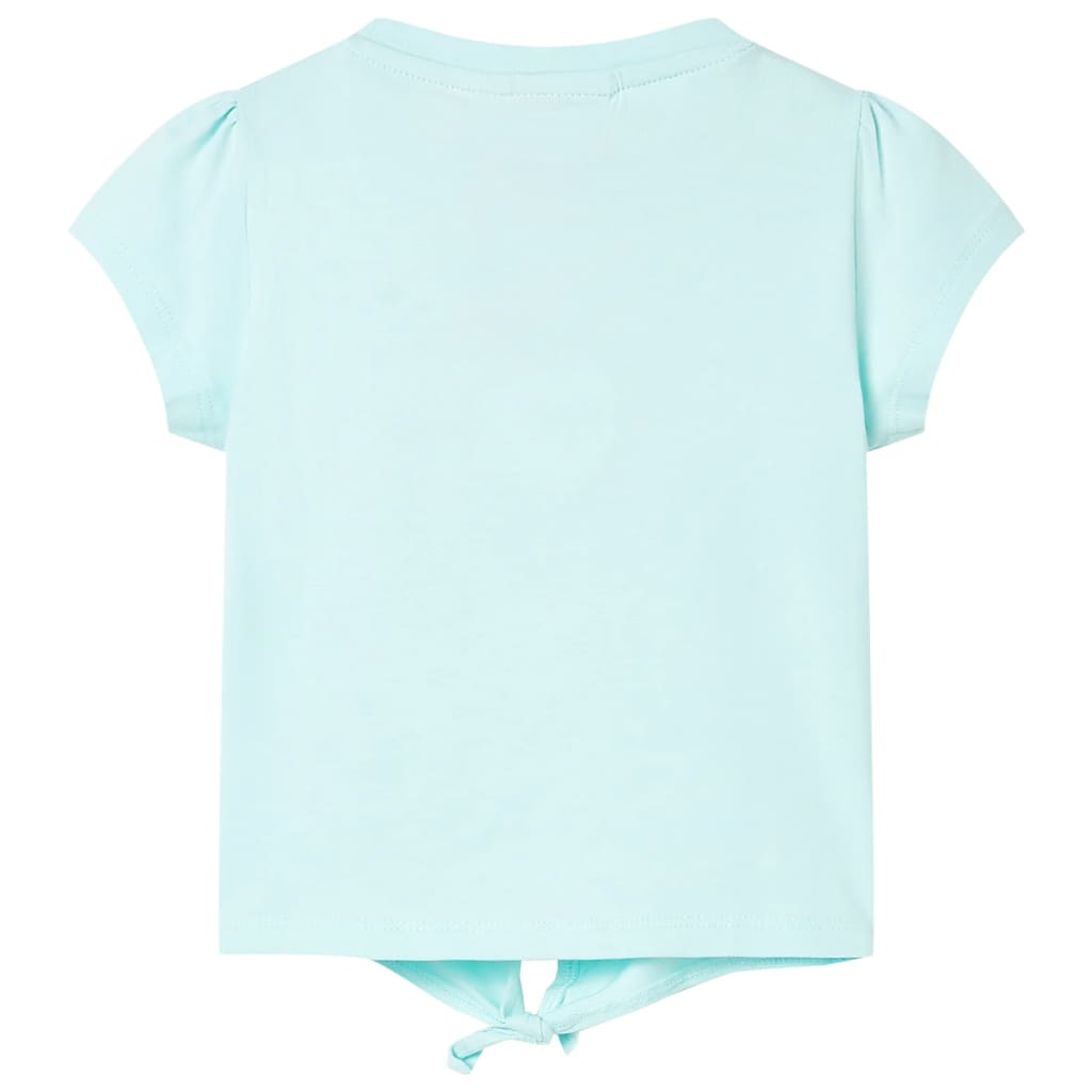 Vidaxl Kinderhemd 116 helles Meerblau