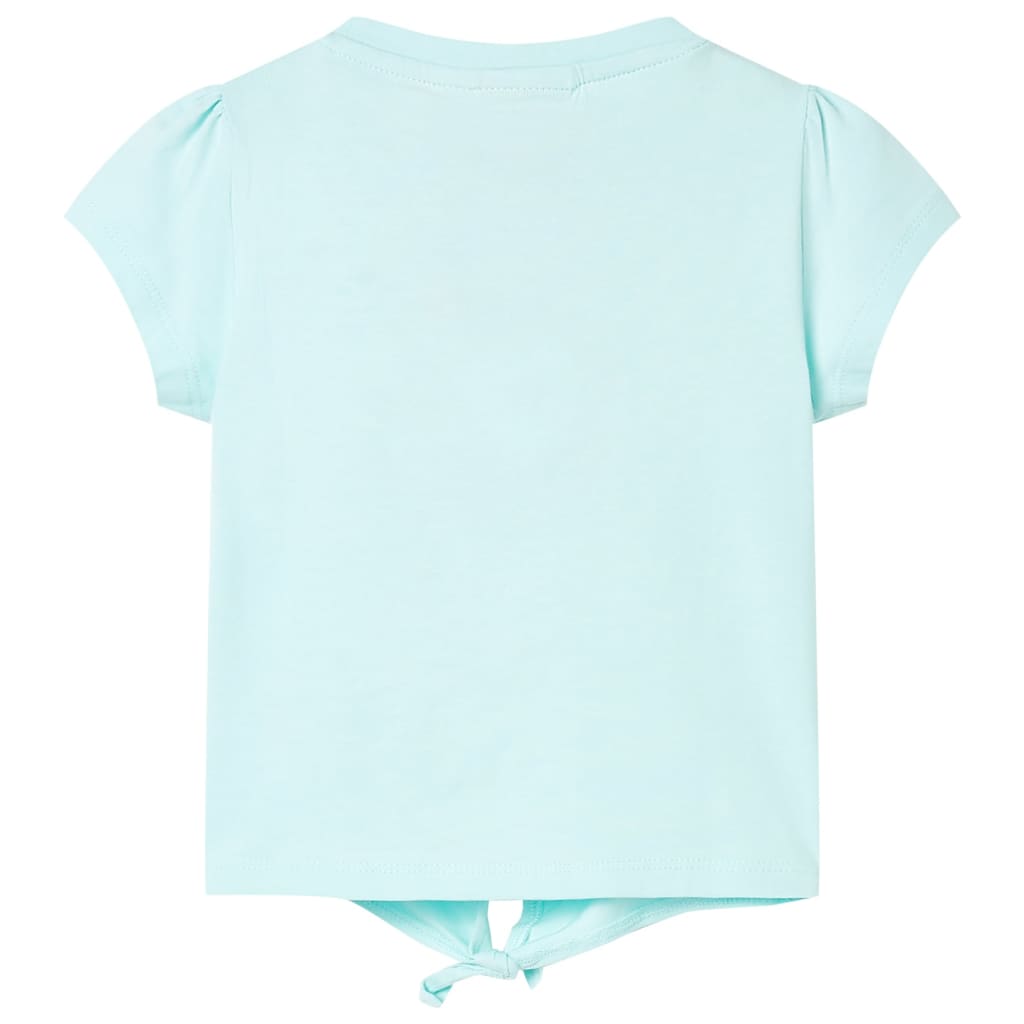 Vidaxl Kinderhemd 128 helles Meerblau