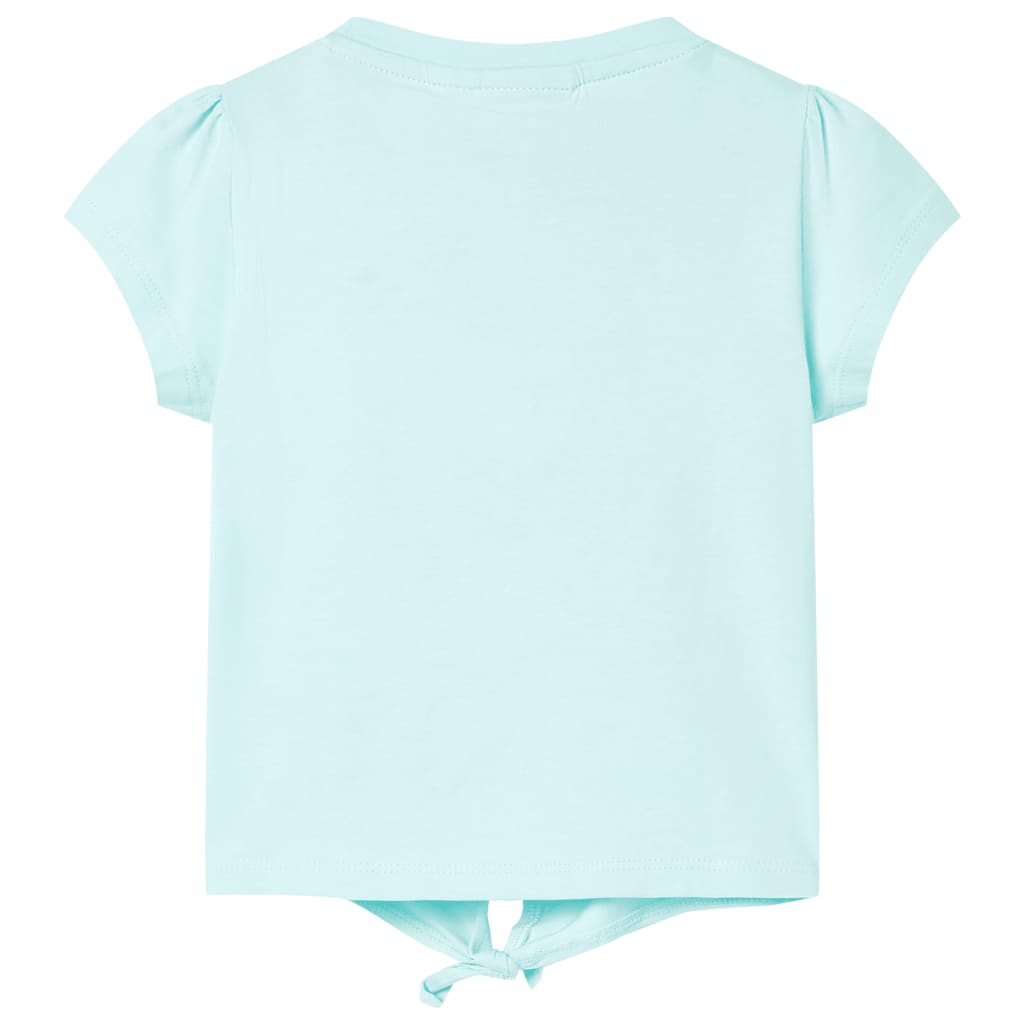 Vidaxl Kinderhemd 140 helles Meerblau