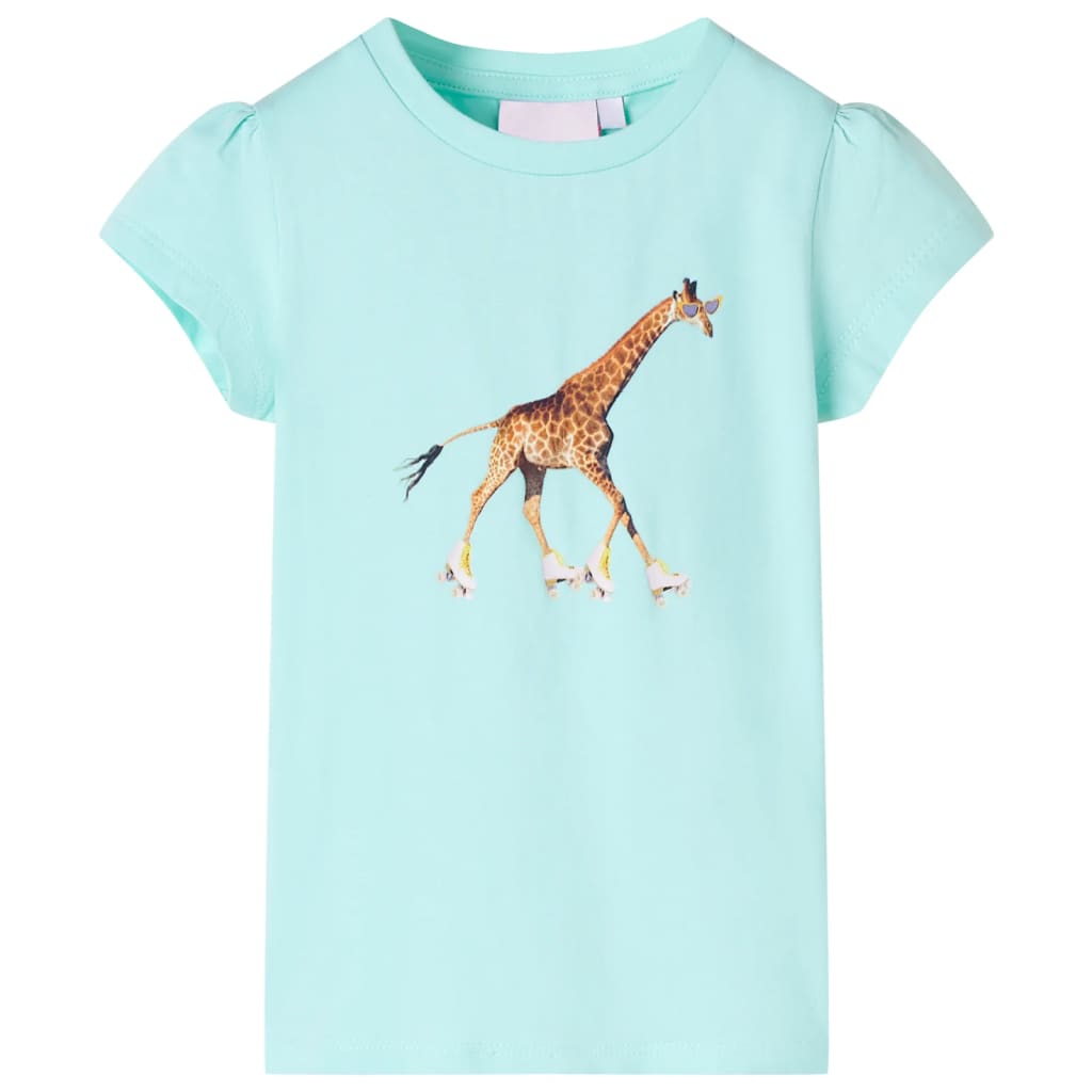 Vidaxl Kinderhemd 92 helles Meerblau