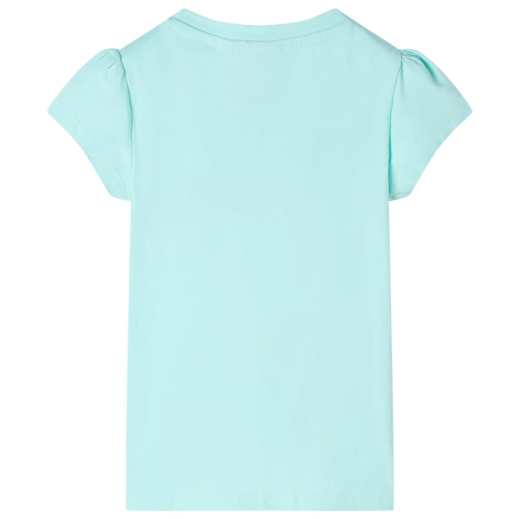 Vidaxl Kinderhemd 92 helles Meerblau
