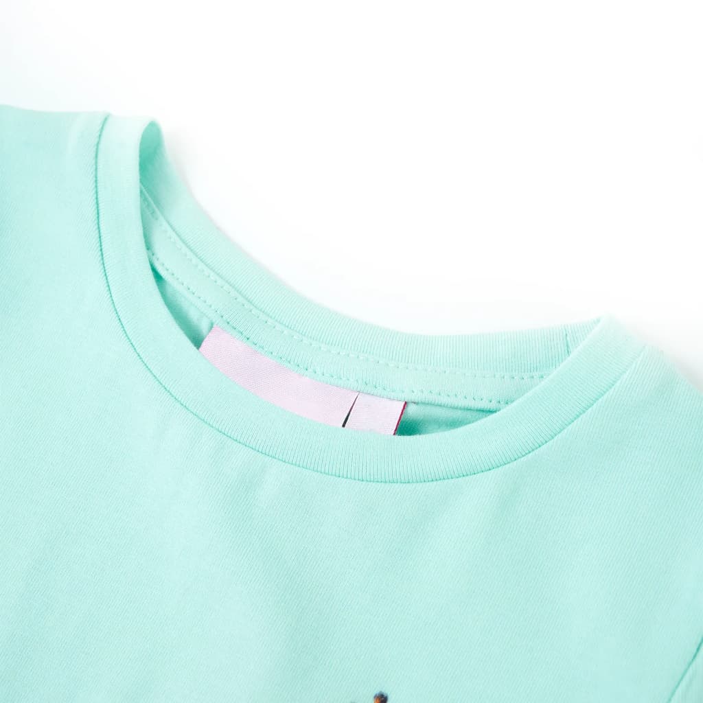 Vidaxl Kinderhemd 92 helles Meerblau