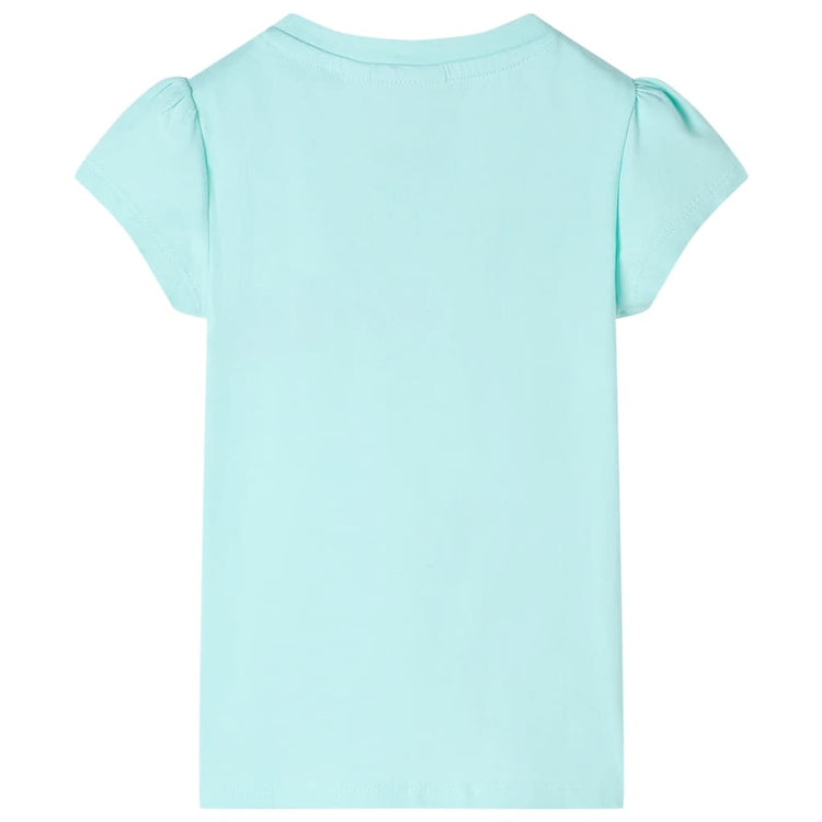 Vidaxl Kinderhemd 104 helles Meerblau