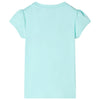 Vidaxl Kinderhemd 128 helles Meerblau