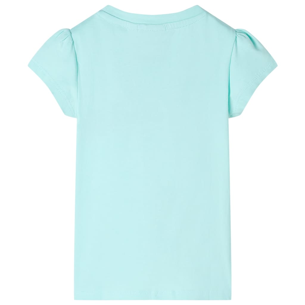 Vidaxl Kinderhemd 140 helles Meerblau