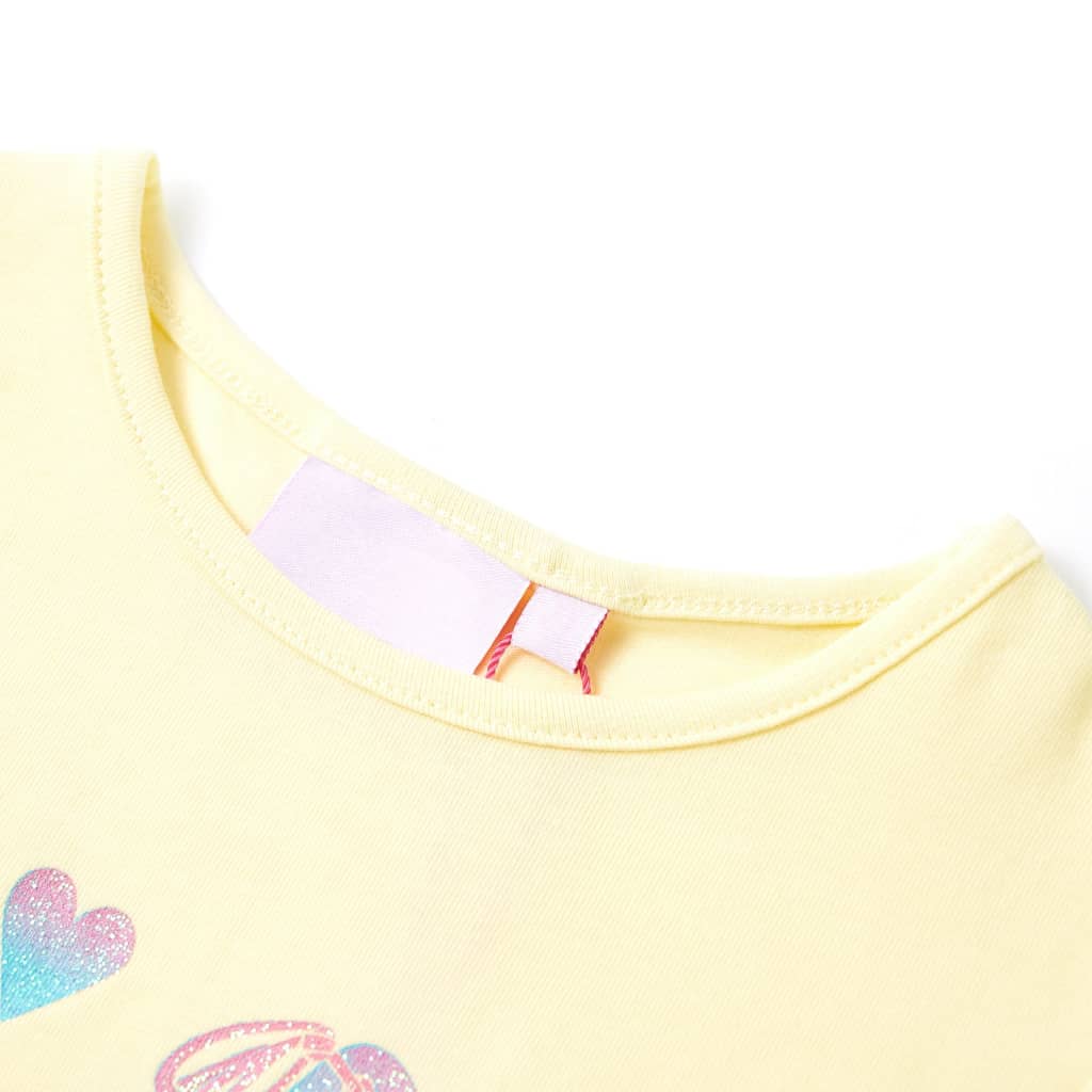Vidaxl Kinderhemd 104 weiches Gelb