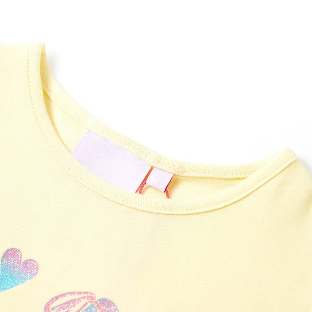 Vidaxl Kinderhemd 140 weiches Gelb