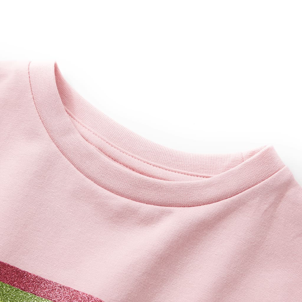Vidaxl Kinderkleid mit Kordelstring 104 Hellrosa