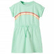 Vidaxl Kinderkleid mit Kordelstring 128 hellgrün