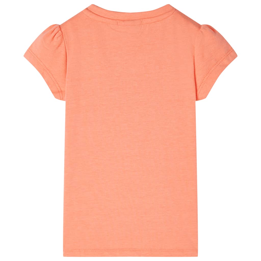 Vidaxl Kinderhemd mit Mütze -Ärmel 92 Neonoranje