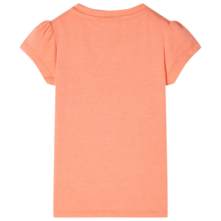 Vidaxl Kinderhemd mit Mütze -Ärmel 92 Neonoranje
