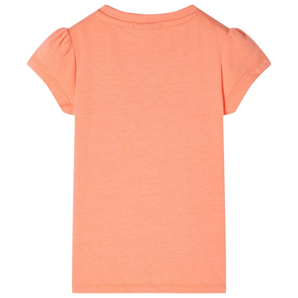 Vidaxl -Kinderhemd mit Mütze -Ärmel 104 Neonoranje