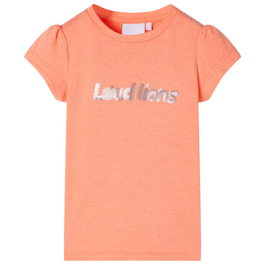Vidaxl Kinderhemd mit Mütze Ärmel 116 Neonoranje