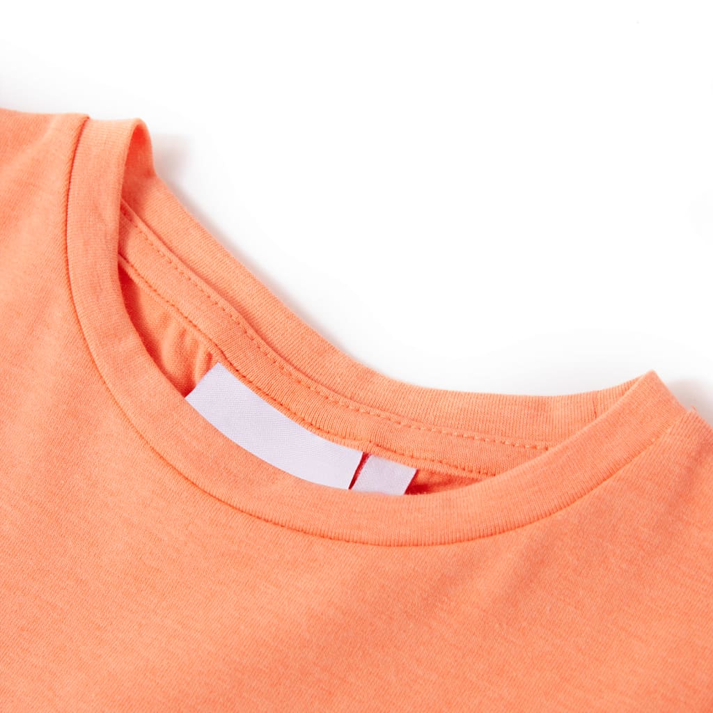 Vidaxl Kinderhemd mit Mütze Ärmel 116 Neonoranje