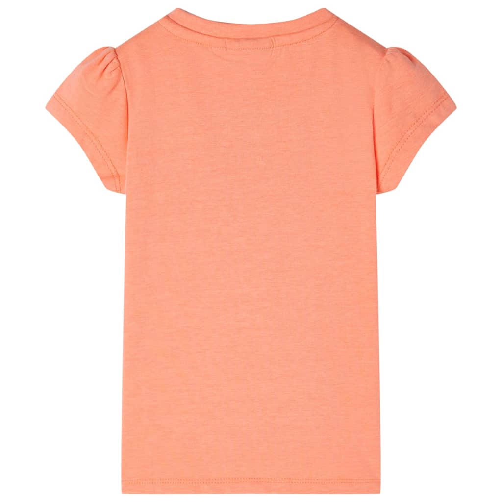 Vidaxl Kinderhemd mit Mütze -Ärmel 140 Neonoranje