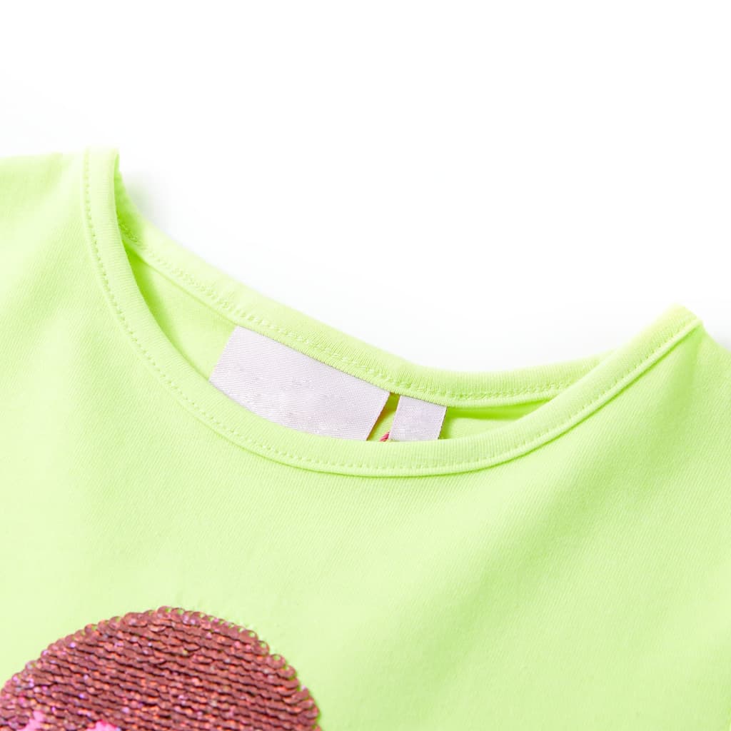 Vidaxl Kinderhemd 104 Neongeel