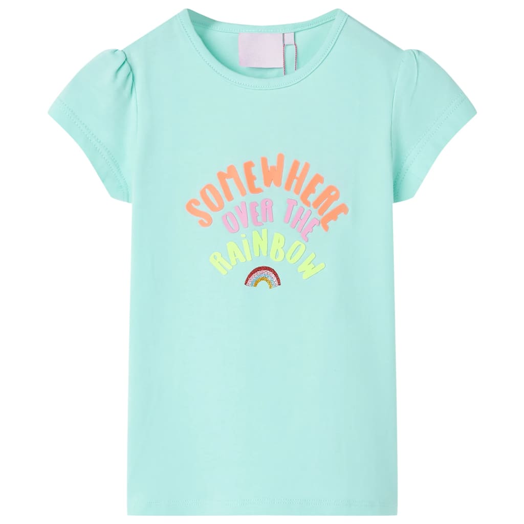 Vidaxl Kinderhemd 92 helles Meerblau