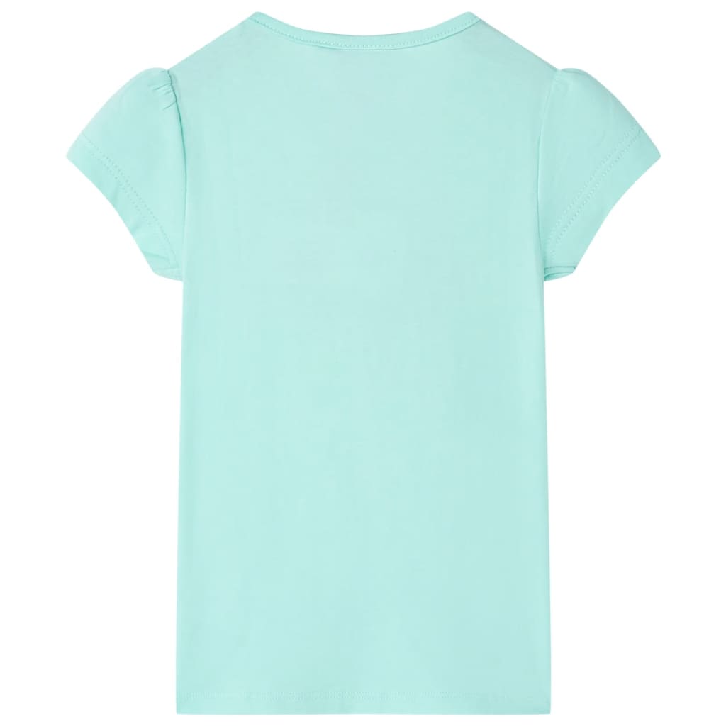 Vidaxl Kinderhemd 104 helles Meerblau