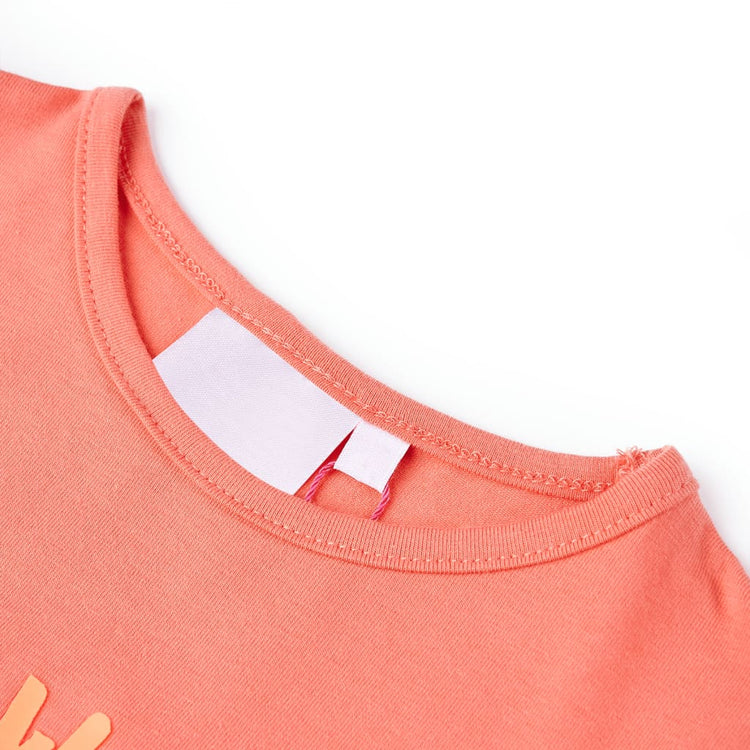 Vidaxl Kinderhemd 116 Korallenfarbe