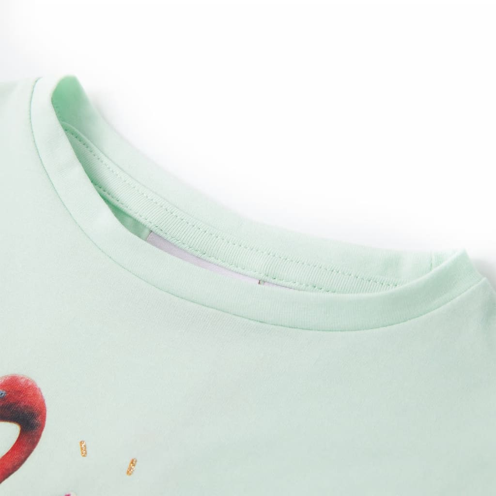 Vidaxl Kinderhemd 140 leichte Minze