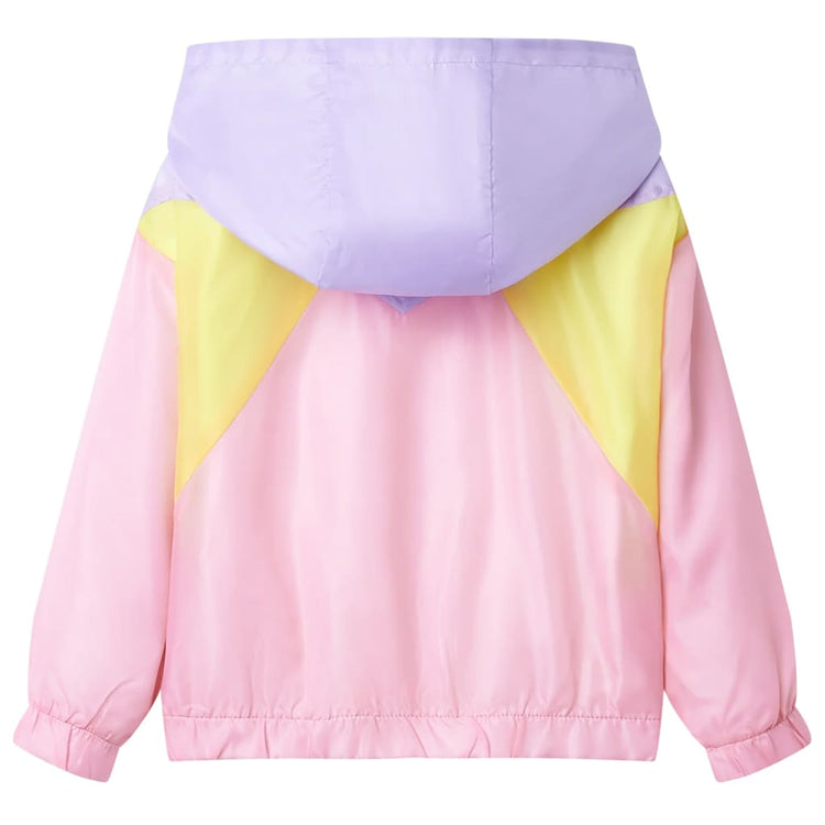 VIDAXL -Kinderjacke mit Kapuze und Reißverschluss 104 Multi -Colored