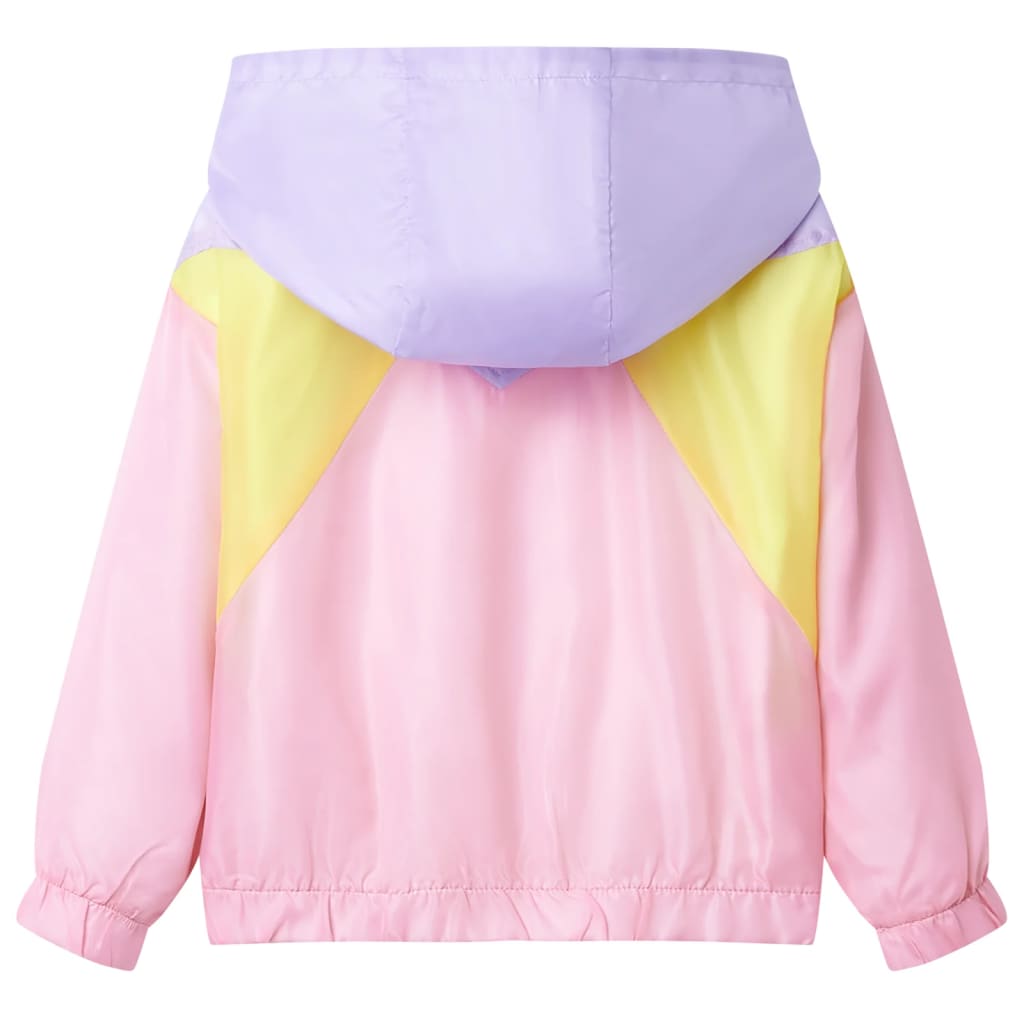 Vidaxl -Kinderjacke mit Kapuze und Reißverschluss 140 Multi -Colored