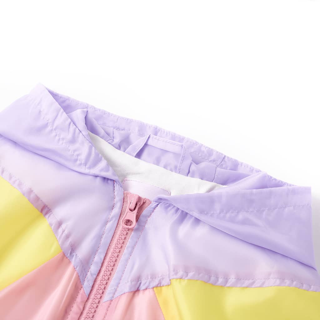 Vidaxl -Kinderjacke mit Kapuze und Reißverschluss 140 Multi -Colored