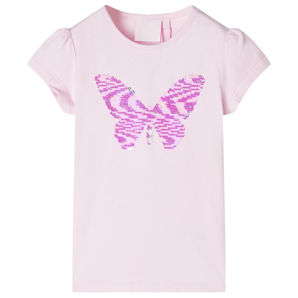 Vidaxl -Kinderhemd mit Kappe Ärmel 92 weiches Rosa