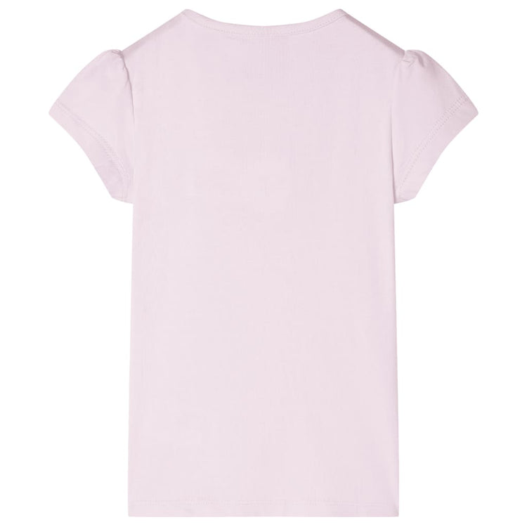 Vidaxl -Kinderhemd mit Kappe Ärmel 92 weiches Rosa