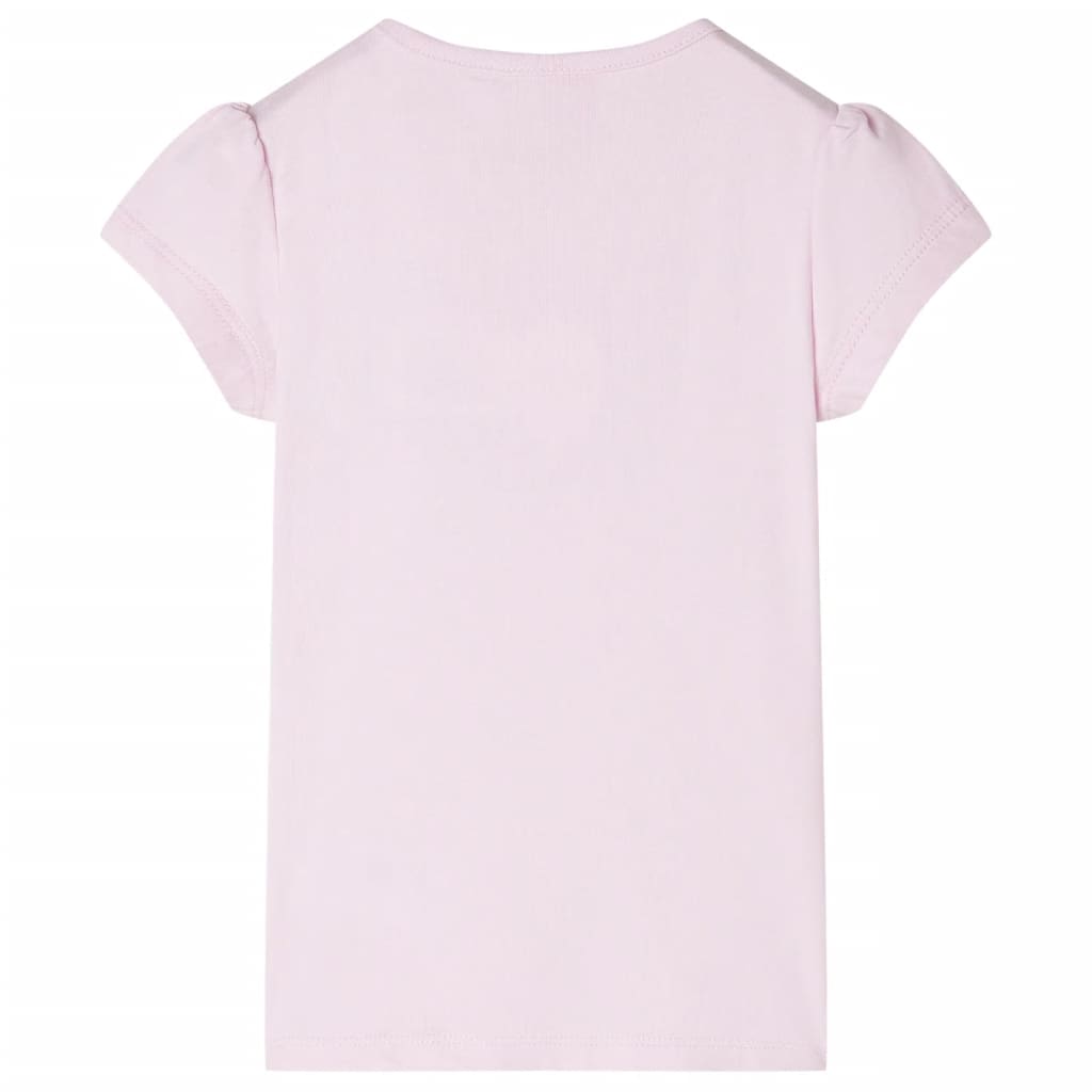 Vidaxl -Kinderhemd mit Kappe Ärmel 104 weiches Rosa