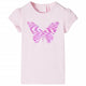 Vidaxl -Kinderhemd mit Kappe Ärmel 128 weiches Rosa