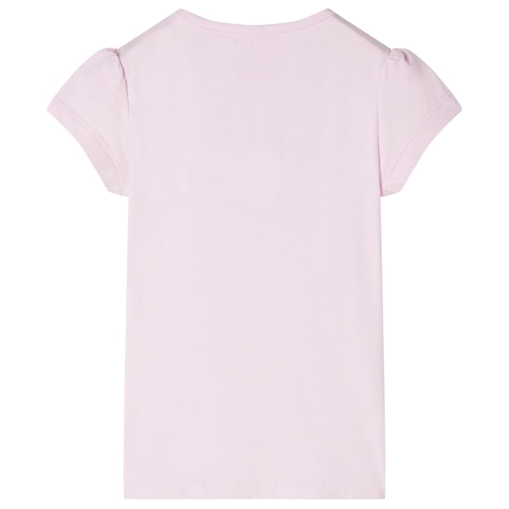 Vidaxl -Kinderhemd mit Kappe Ärmel 128 weiches Rosa