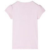 Vidaxl -Kinderhemd mit Kappe Ärmel 128 weiches Rosa - afbeelding 2