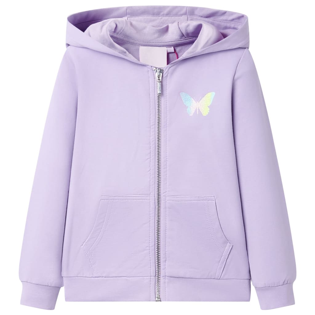 Vidaxl Kinderweste mit Hoodchon 104 Lila