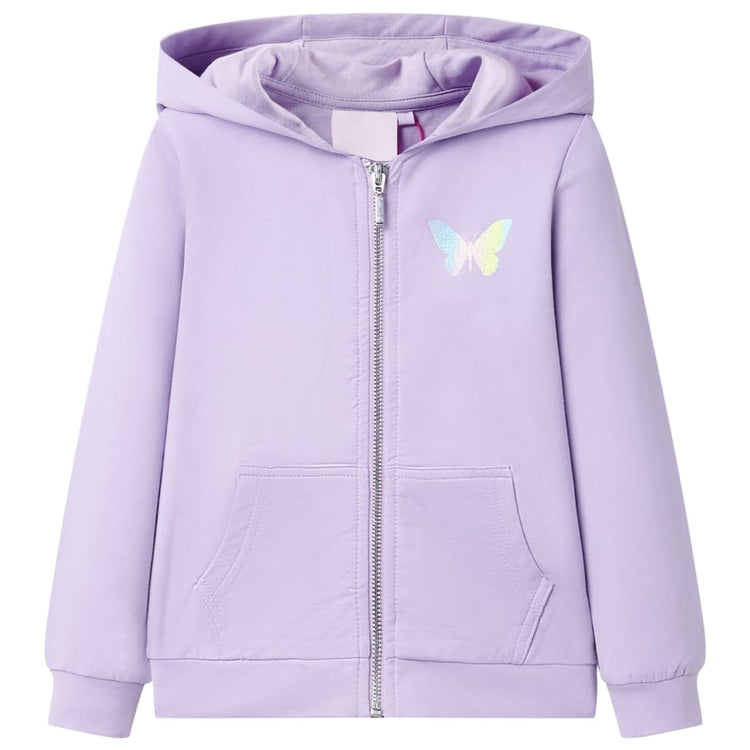Vidaxl Kinderweste mit Hoodchon 104 Lila