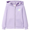 Vidaxl Kinderweste mit Hoody 128 Lila