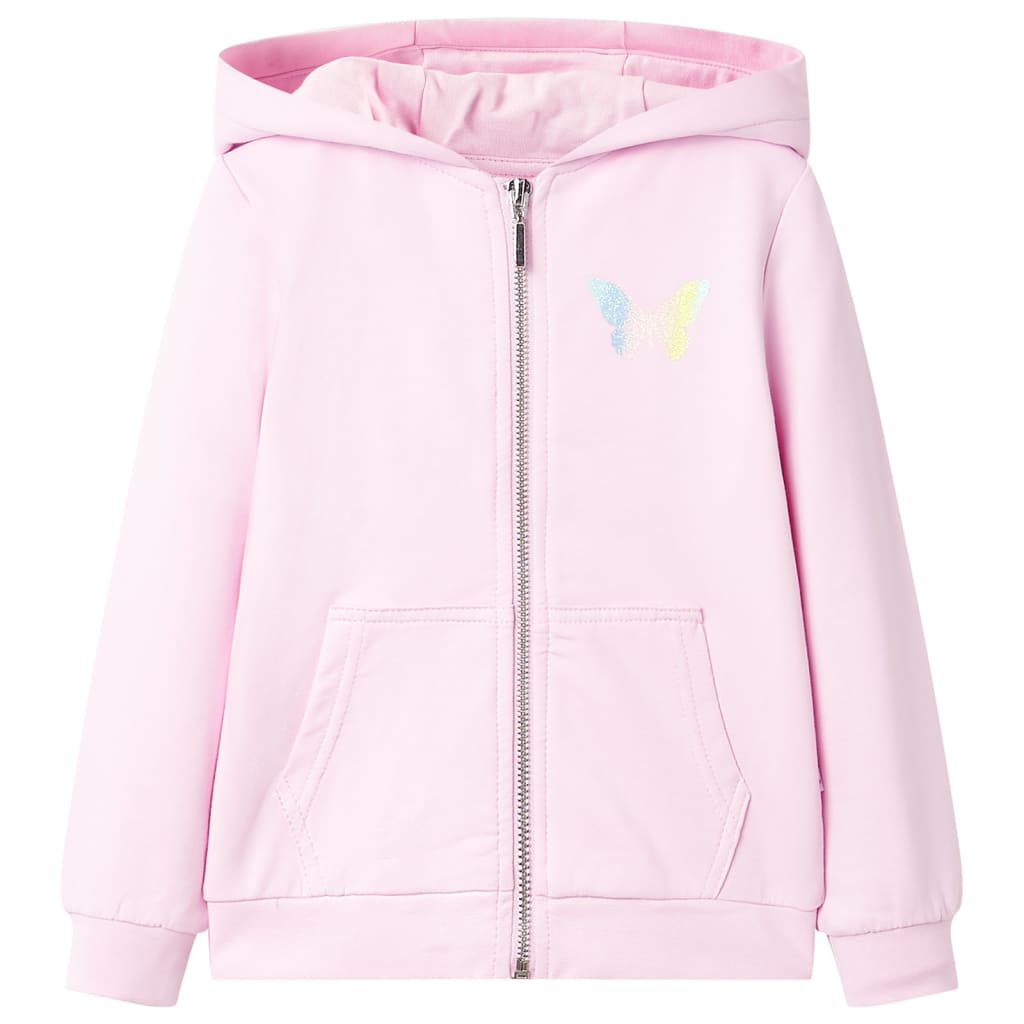 Vidaxl Kinderweste mit Hood 92 hellrosa