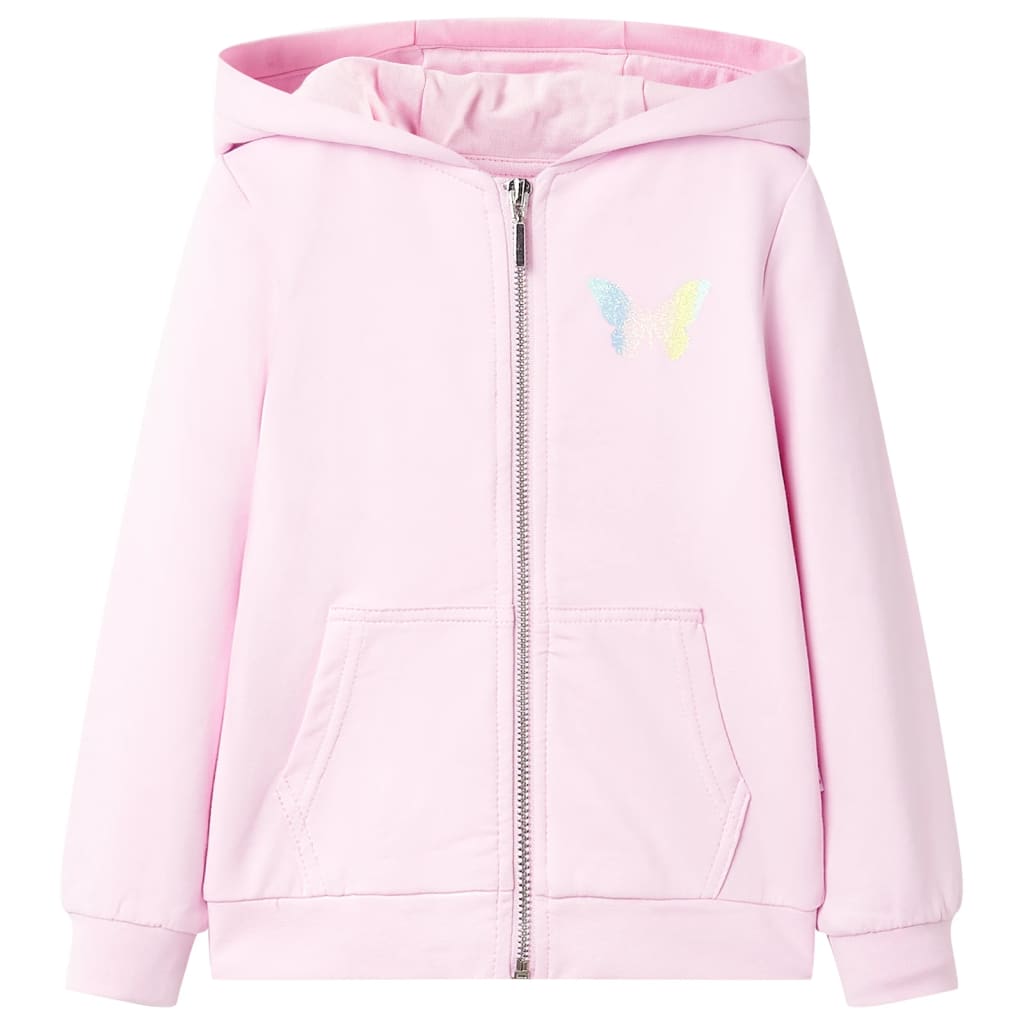 Vidaxl Kinderweste mit Hood 104 hellrosa