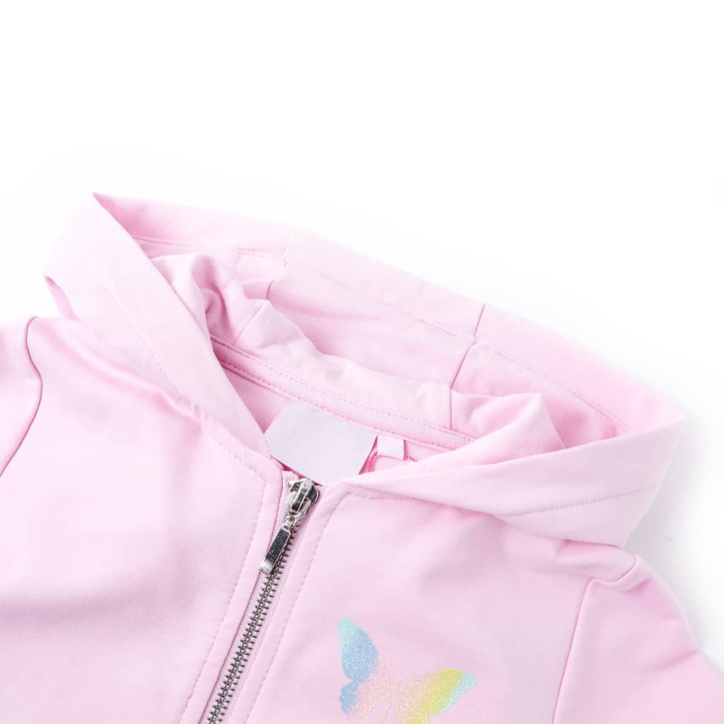 Vidaxl Kinderweste mit Hood 104 hellrosa