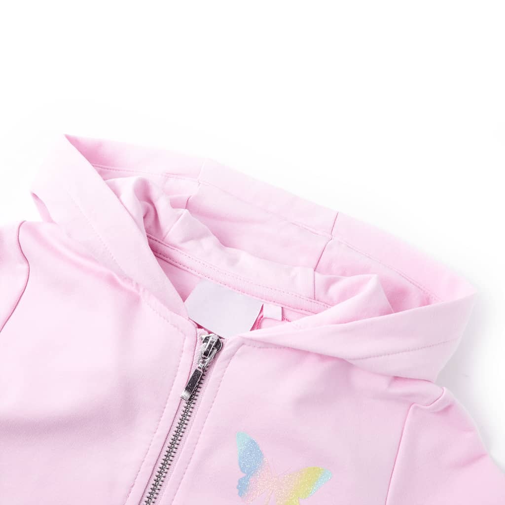 Vidaxl Kinderweste mit Hood 128 hellrosa