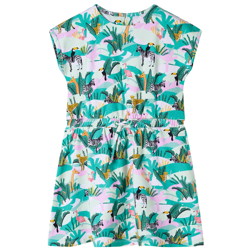 Vidaxl Kinderkleid 116 leichte Minzfarbe